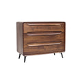 **Moderne houten ladekast met drie lades**